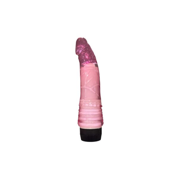 Diido-Realista-Vibrador Vibrador translúcido con relieve y base negra, AA