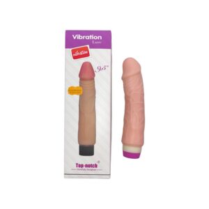 Vibrador realista de punta rosada y base negra, AA