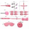 BDSM-kit-amarre-bondage-sexo-sexshop-maipu-chacabuco-chile-santiago Kit de Amarre Bondage BDSM 10 piezas Solo Color Rosado