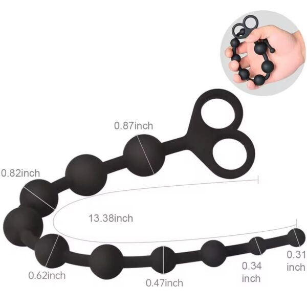 dilatador-anal-vibrador-silicona-maipu-chacabuco-santiago-chile Cuentas anales con aro de extracción · Modelo largo
