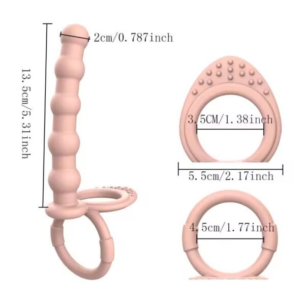 dilatador-anal-vibrador-silicona-maipu-chacabuco-santiago-chile Anillo íntimo con accesorio de cuentas · 1 unidad