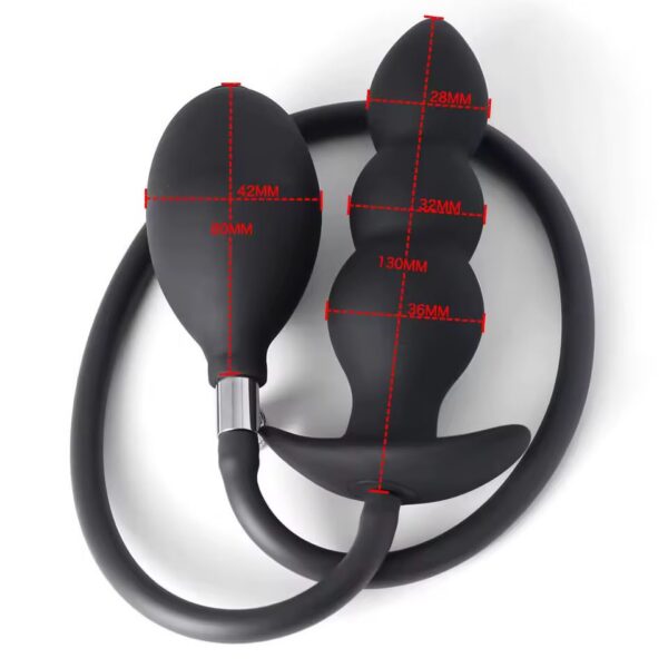 dilatador-anal-vibrador-silicona-maipu-chacabuco-santiago-chile Plug anal inflable con bomba manual · Talla Plus