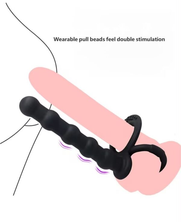 dilatador-anal-vibrador-silicona-maipu-chacabuco-santiago-chile Anillo íntimo con accesorio de cuentas · 1 unidad