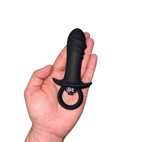 dilatador-anal-vibrador-silicona-maipu-chacabuco-santiago-chile Plug anal con aro de extracción · Talla M
