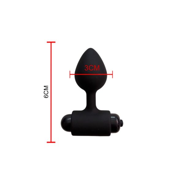 dilatador-anal-vibrador-silicona-maipu-chacabuco-santiago-chile Plug anal con módulo exterior · Talla S