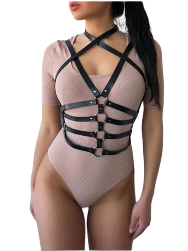 Arnés Corporal Femenino Sexy Eco Cuero Lencería Mujer — WebP optimizado Arnés Corporal Femenino Sexy Eco Cuero Lencería Mujer · ZONAG Chile
